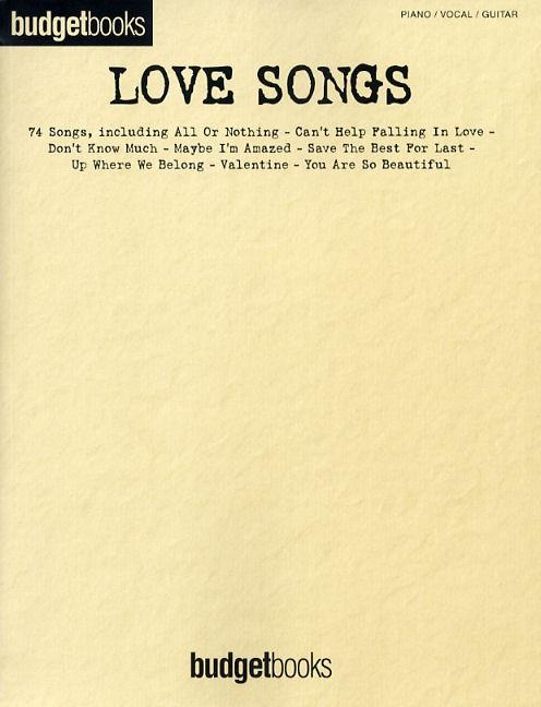 Budgetbooks: Love Songs