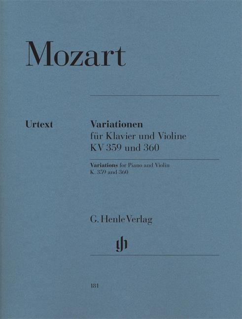 Mozart: Variations for Piano and Violin (Henle Urtext)