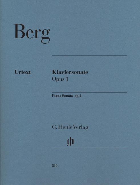Alban Berg: Piano Sonata Op.1 (Henle Urtext)