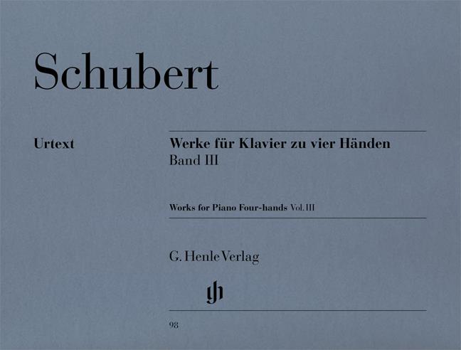 Schubert: Werke fur Klavier Zu Vier Handen Band 3
