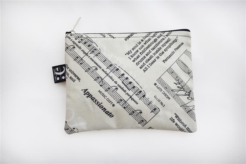 Music Gift Portugal Music Zipper Pouch Small