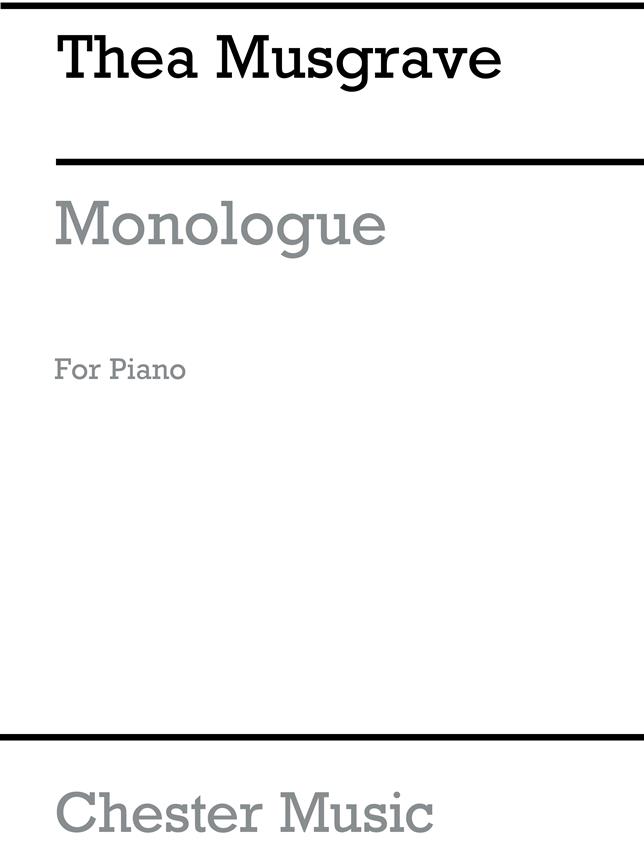 Thea Musgrave: Monologue for Piano