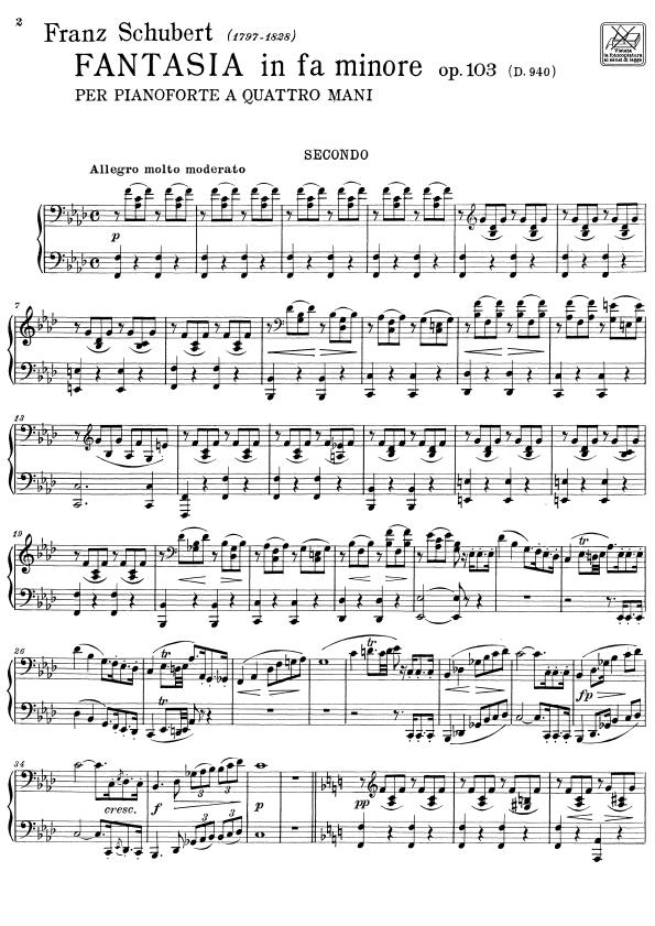 Schubert: Fantasia In Fa Min. Op. 103 D 940 - Afbeelding 2