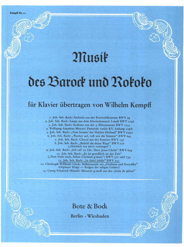 Bach: In Dulci Jubilo Bwv 751 (Kempff)