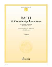 Bach: 15 Zweistimmige Inventionen BWV 772-786