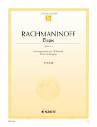 Rachmaninoff: Elegie op. 3/1
