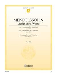Mendelssohn Bartholdy: Songs without Words op. 19/6 and op. 30/6