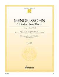 Mendelssohn Bartholdy: Songs without Words op. 30/3 and op. 67/4