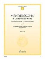 Mendelssohn Bartholdy: 6 Songs without Words op. 67