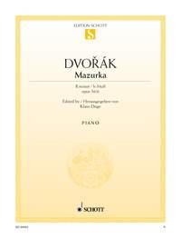 Dvorák: Mazurka B minor op. 56/6