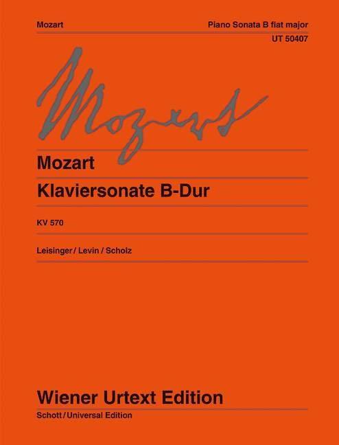 Mozart: Piano Sonata in B flat major KV 570