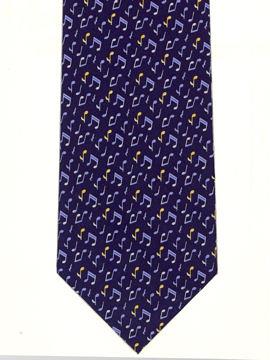 Tie Studio: Tiny Notes On Navy Tie