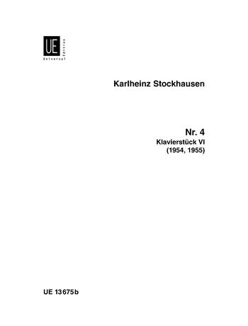 Karlheinz Stockhausen: Klavierstück VI nr. 4