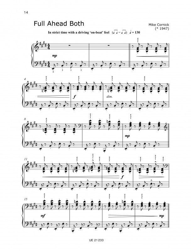 Mike Cornick: 20 Piano Studies - Afbeelding 4