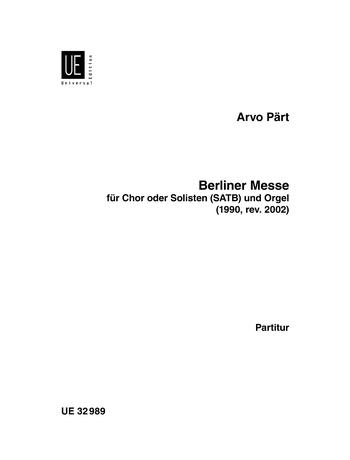 Berliner Messe Organ Score
