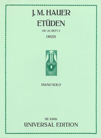 Hauer: Etüden für Klavier op. 22/6-9 (1922)