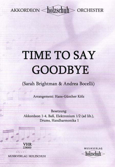 Andrea Bocelli: Time To Say Goodbye (Partituur)