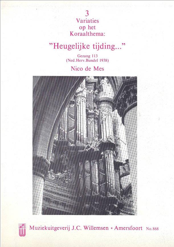 Heuglijke Tijding Org. Variatiesop Koraalthema