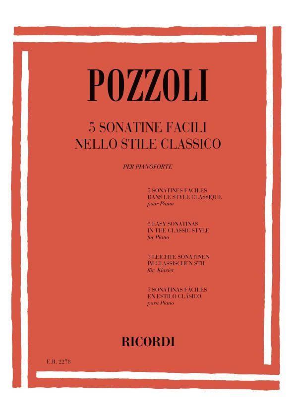 Pozzolli: 5 Sonatine Facili Nello Stile Classico