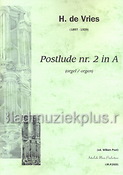 Hendrik de Vries: Postlude nr. 2 in A (Orgel)