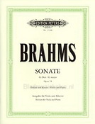 Brahms: Violin Sonata in G, Op.78 (Versie Altviool, Piano)