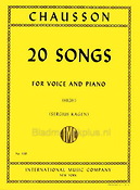 Chausson: 20 Songs (High Voice)