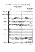 Bach: Kantate BWV 176 Es ist ein trotzig und verzagt Ding (Koorpartituur)