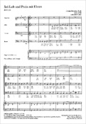 Bach: Sei Lob und Preis mit Ehren (SATB, Bc)
