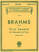 Brahms: First Sonata For Cello And Piano In E Minor Op.38