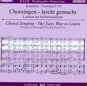 Bach: Weihnachtsoratorium (CD Chorstimme Bass)