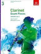 Clarinet Exam Pieces 2014-2017, Grade 3 Part
