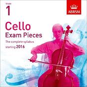 Cello Exam Pieces 2016 CD, ABRSM Grade 1