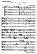 Bach: Mass in A major BWV 234 Lutheran Mass 2 (Koorpartituur)