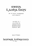 Hendrik Andriessen: Missa Lauda Sion Ordinarium (SATTBB)