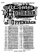 Contes D'hoffmann (Les) No 9bis