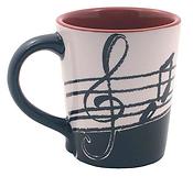 Latte Mug: Music Notes