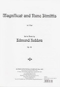 Magnificat and nunc dimittis Opus 65