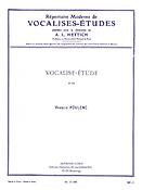 Francis Poulenc: Vocalise-Etude No. 89 (High Voice)