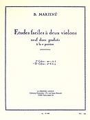 Bohuslav Martinu: etudes Faciles a Deux Violons
