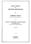 Cours Compl.Dictees Musicales vol.2: 100 Dictees 1