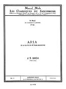 Aria From Suite D BWV 1068 Alto Sax/Pno