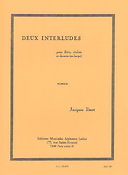 Jacques Ibert: 2 Interludes Flute Traversiere Violin Clavecin (Ou Harpe)