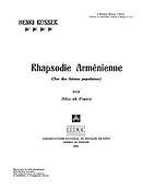 Henri Busser: Rhapsodie Armenienne