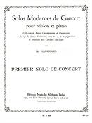 Maurice Hauchard: Solo Moderne De Concert N01