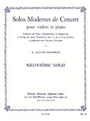 Gallois-Montbrun: Solo De Concert N09