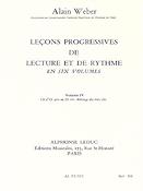 Alain Weber: Progressive lessons of reading and rhythm - Volume 4