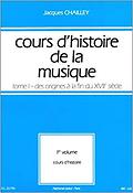 Cours D'Histoire de La Musiquetome 1