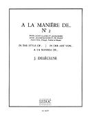 J. Delecluse: A La Maniere De N02