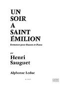 Sauguet: Soir A Saint Emilion