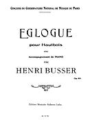 Henri Busser: Eglogue Op63